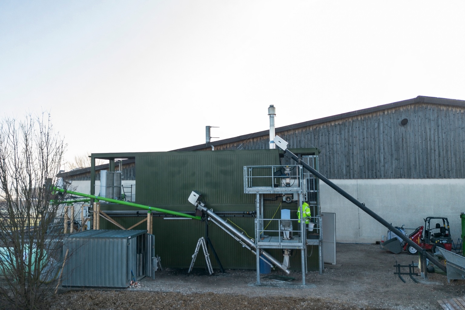 Drohnenaufnahme Pyrolyseanlage Leinfelden